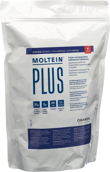 Actual product image Moltein Plus 2.5 Blueberry (750g) (Bilberry, 1 x, 750 g)