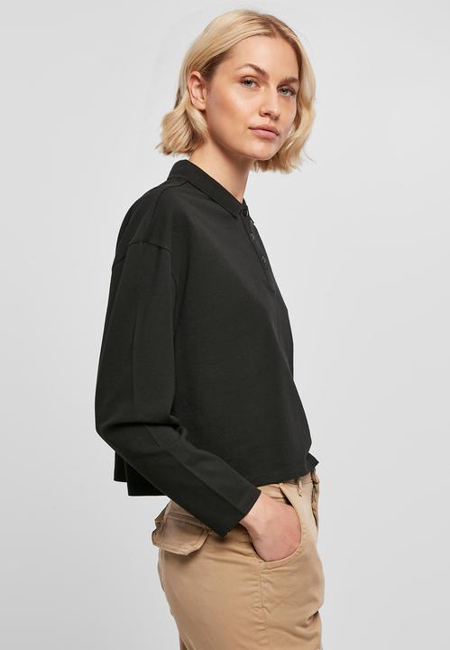 Produktbild Urban Classics Ladies Short Oversized Polo Longsleeve - 19425 (XS)