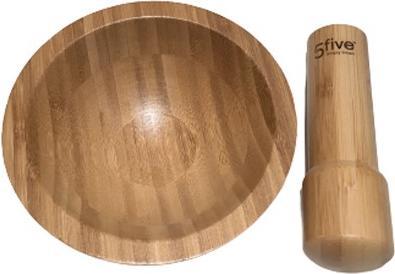 Actual product image Bekos Bamboo mortar with pestle