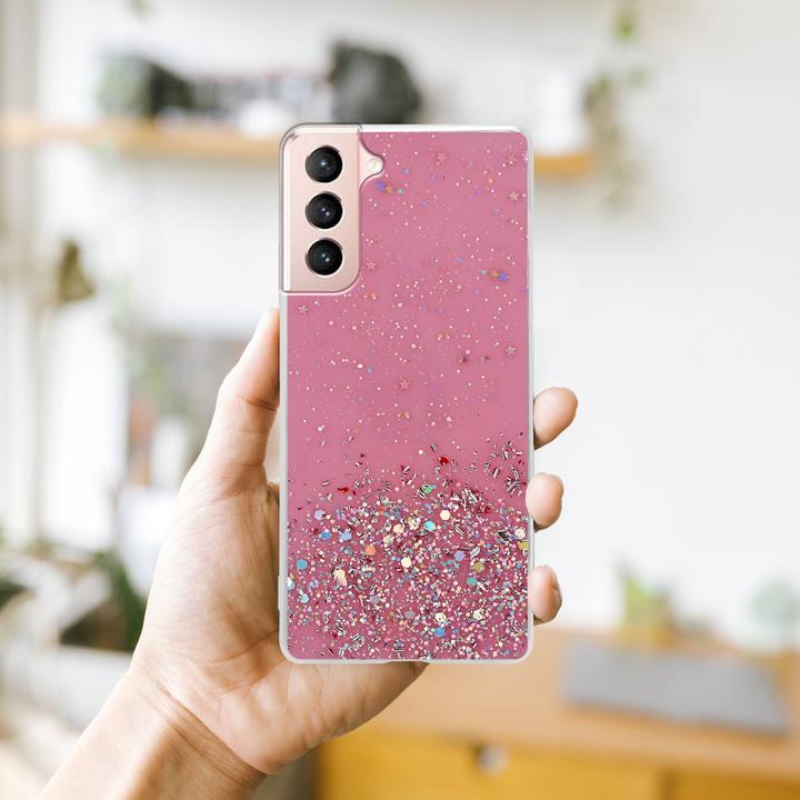 Actual product image Cadorabo TPU cover sparkling glitter (Samsung Galaxy S21 5G)