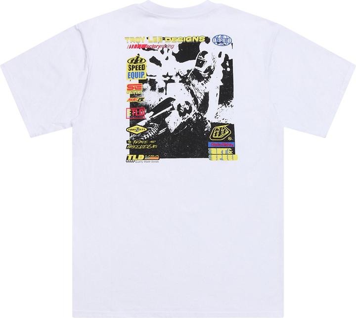 Actual product image Troy Lee Designs T-Shirt, Overload, white, L (L)