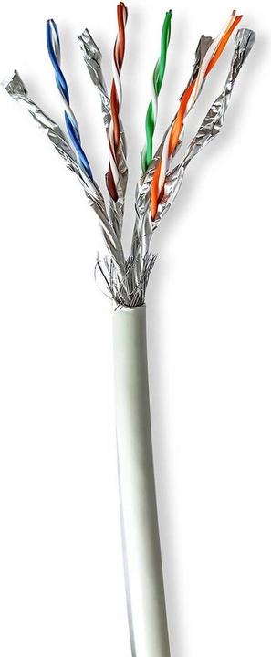 Nedis Rotoli di cavo di rete | CAT7 | solido | S/FTP | rame puro | 50,0 m | per interni | rotondo | (S/FTP, CAT7, 50 m)