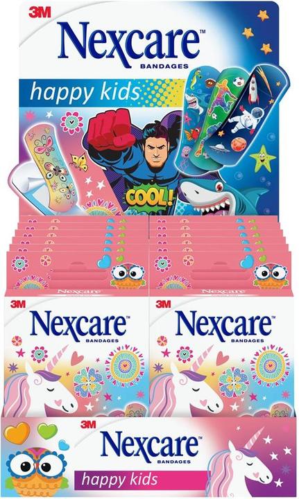 Produktbild 3M Nexcare Display Kinderpflaster Happy Kids Magic 12 Stück (1 x)