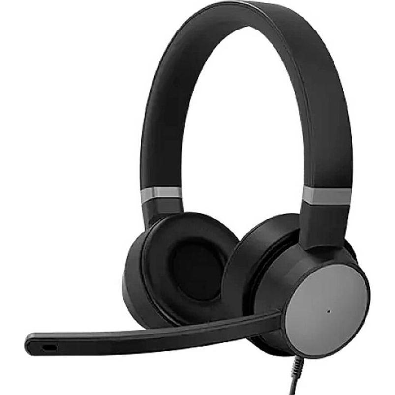 Lenovo Go (Kabelgebunden, USB-C), Office Headset, Schwarz