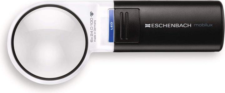 Eschenbach Handlupe mobiluxLED mit 6X Vergrösserung 58mm