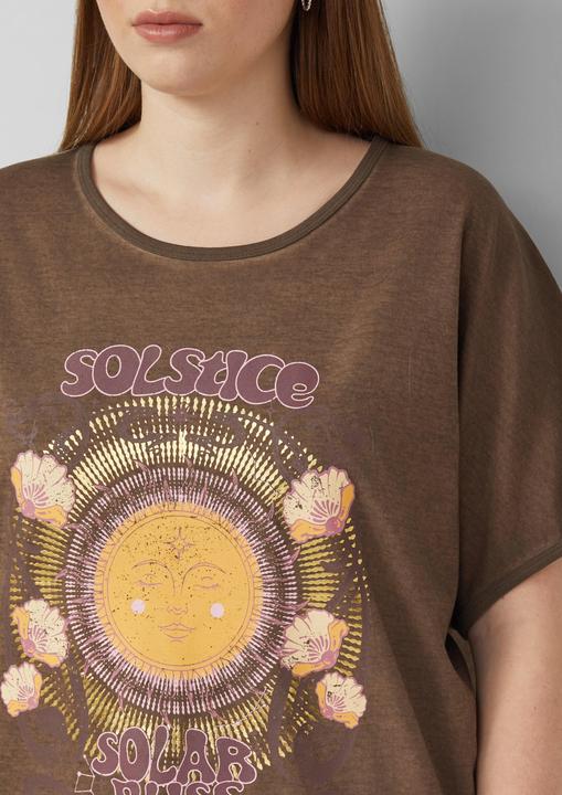 Produktbild s.Oliver Gewaschenes Oversize-Shirt mit Frontprint (50)