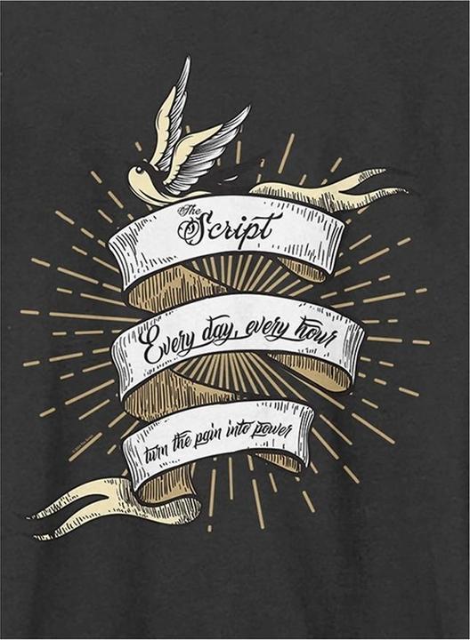 Immagine prodotto Amplified Maglietta unisex per adulti Tattoo The Script (S)