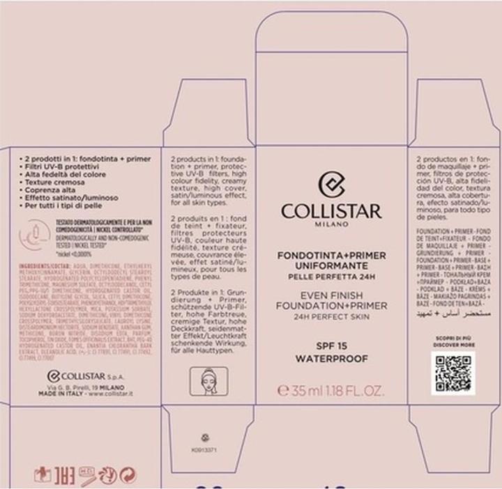 Image du produit Collistar Uniformante (02 Camée)