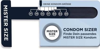 Produktbild Mister Size Condom Sizer» Bestimmen Sie jetzt Ihre Kondomgrösse (1 Stk.)
