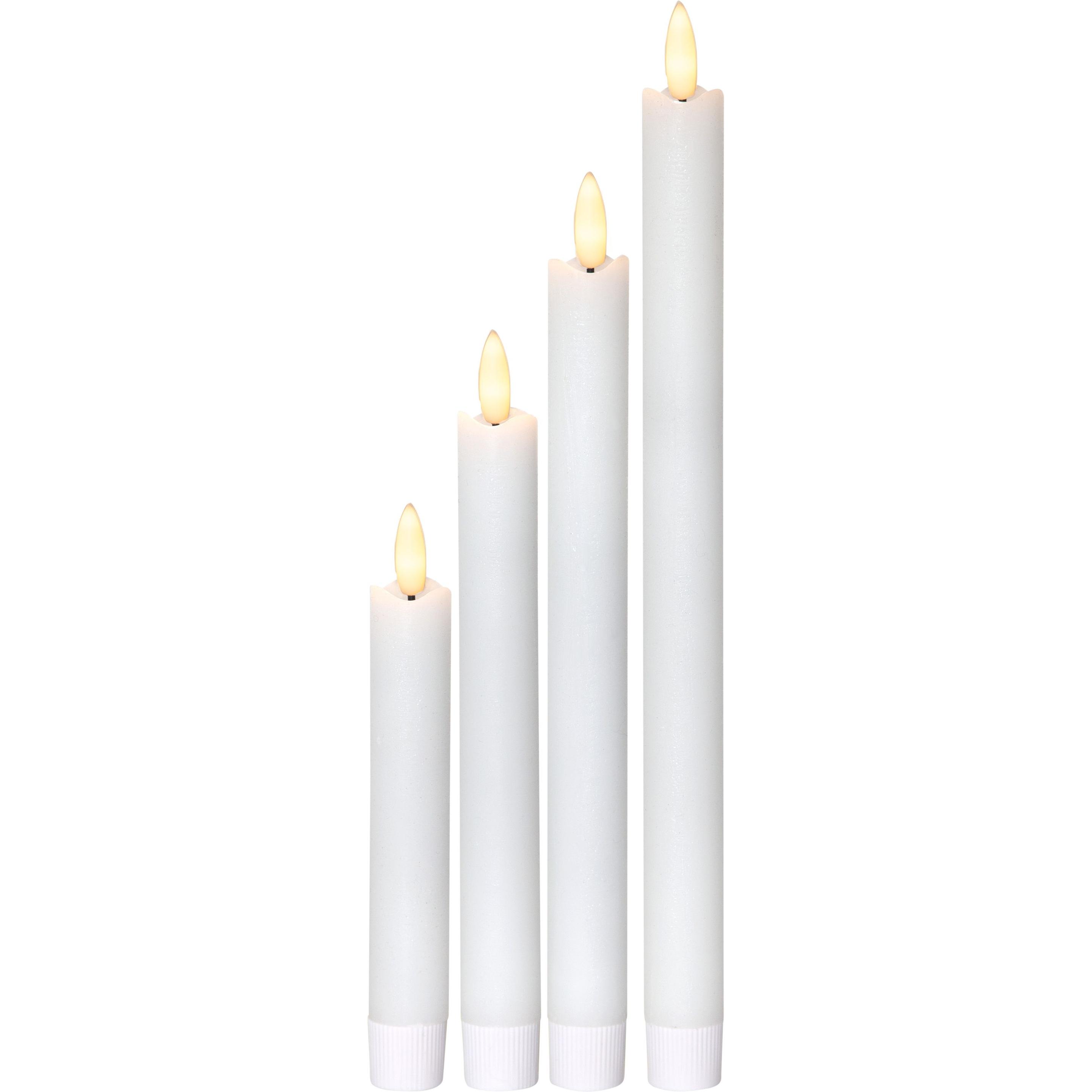 Star Trading, LED Kerzen, Set Pillar Dinner (4 x)