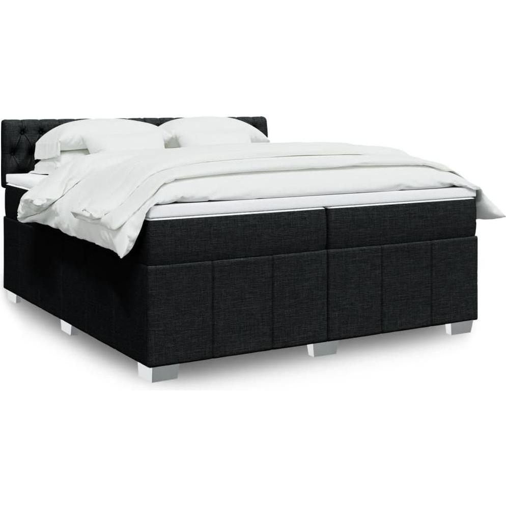VidaXL, Bett, Bo x springbett mit Matratze 200 x 200 cm Stoff (200 x 200 cm)