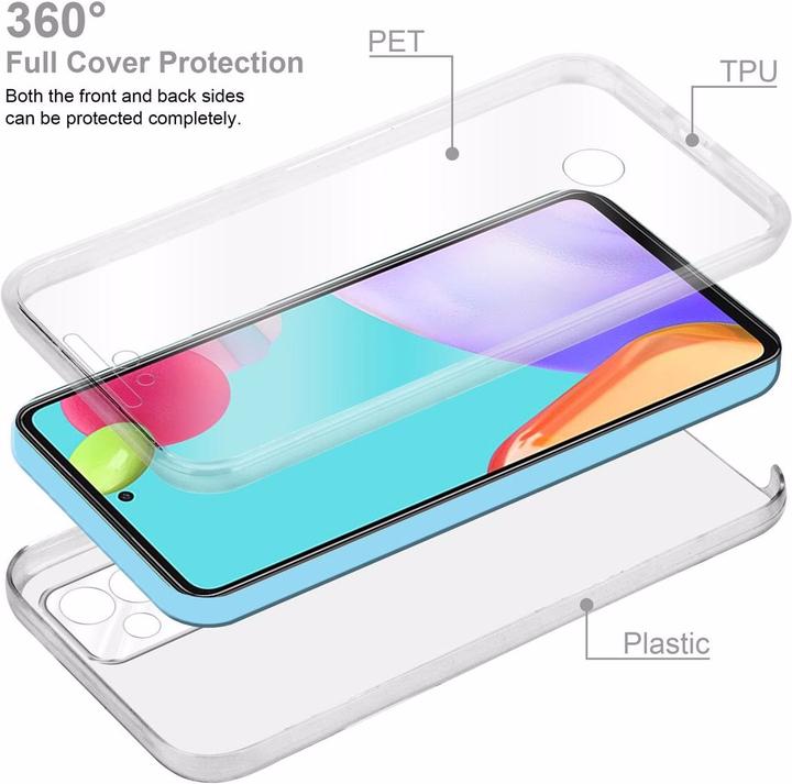 Immagine prodotto Cadorabo TPU 360 gradi di copertura del caso (Samsung Galaxy A52)