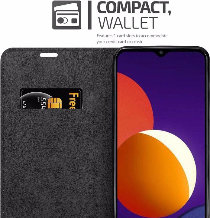 Actual product image Cadorabo Book Invisible Magnet Cover (Samsung Galaxy A12)