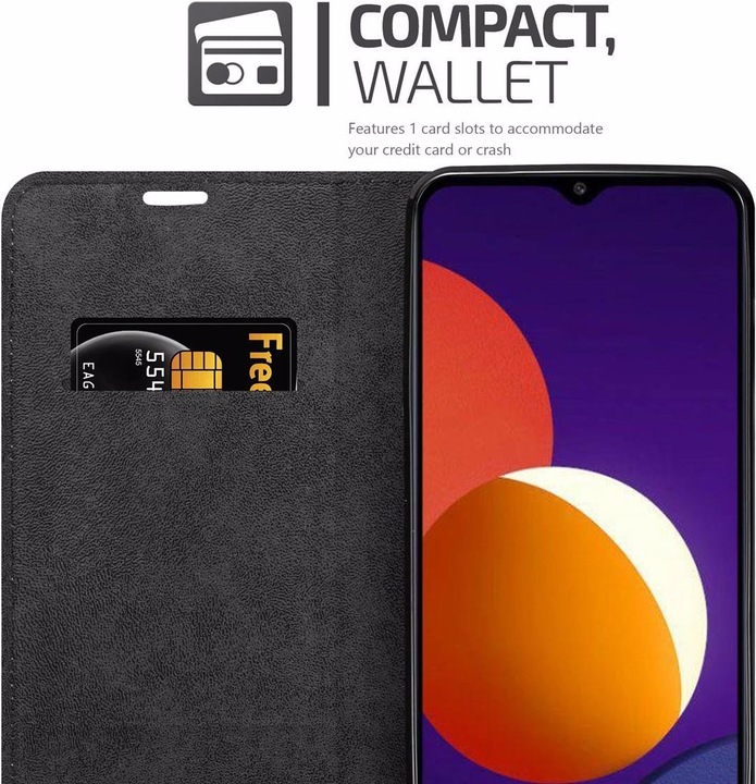 Actual product image Cadorabo Book Invisible Magnet Cover (Samsung Galaxy A12)