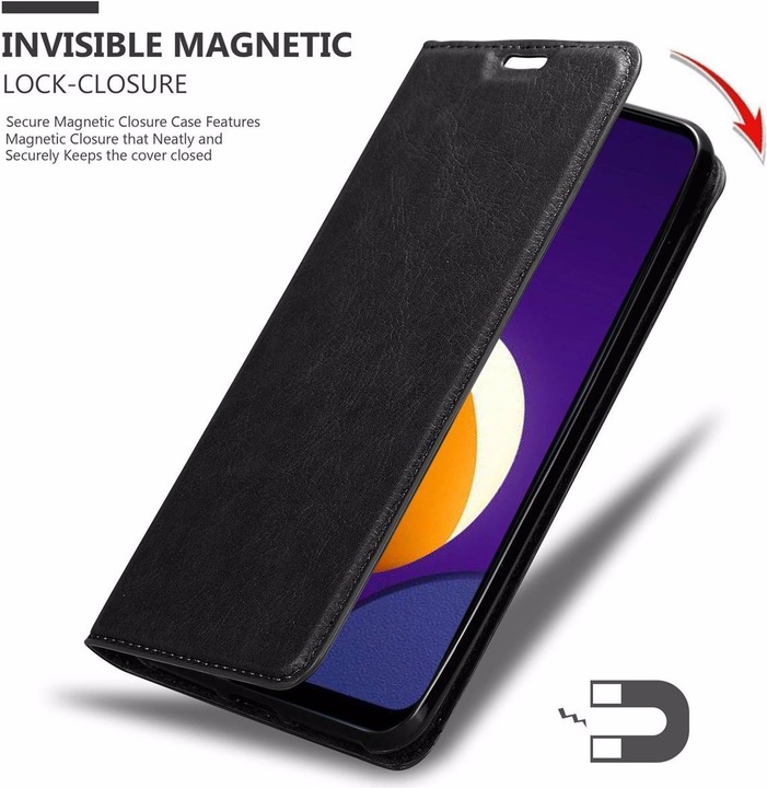 Actual product image Cadorabo Book Invisible Magnet Cover (Samsung Galaxy A12)