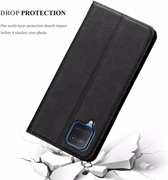 Actual product image Cadorabo Book Invisible Magnet Cover (Samsung Galaxy A12)