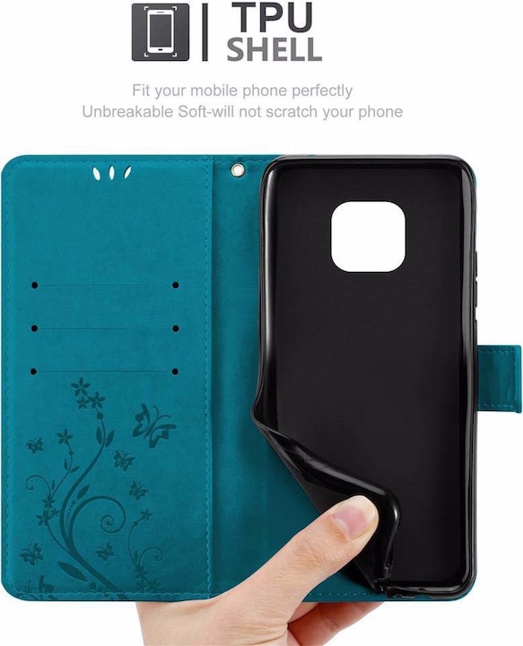 Produktbild Cadorabo Flower Book Cover (Huawei Mate 20 Pro)