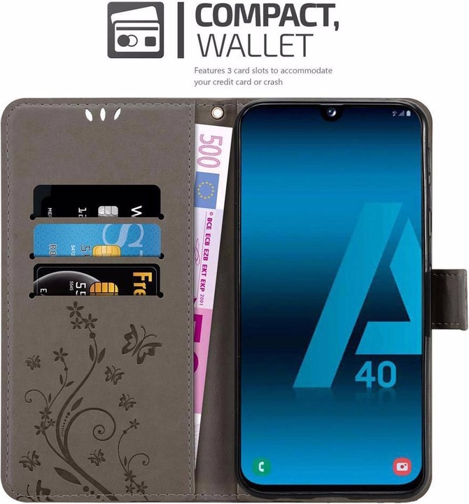 Produktbild Cadorabo Flower Book Cover (Samsung Galaxy A40)