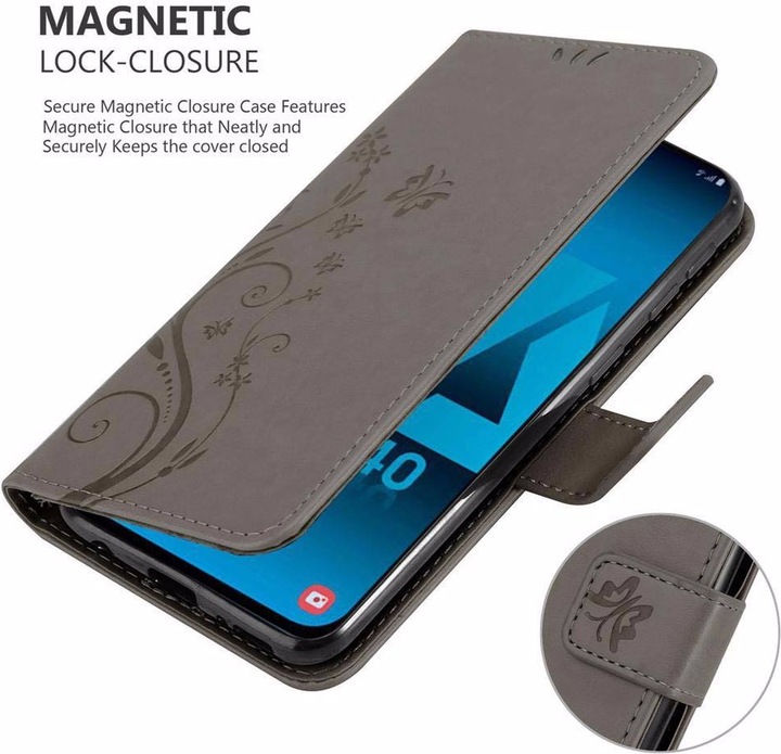Produktbild Cadorabo Flower Book Cover (Samsung Galaxy A40)