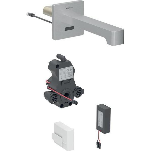 Geberit, Badarmatur, Brenta Waschtischarmatur, Ausladung 170mm, mit Mischer, Batteriebetrieb, für UP-Funktionsbo