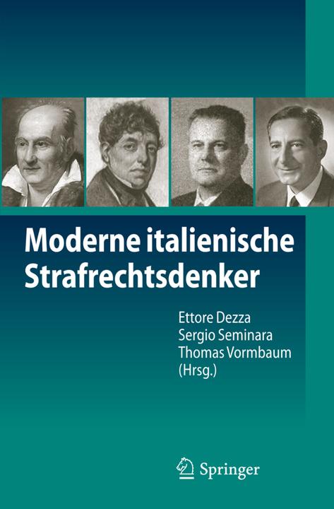 Produktbild Moderne italienische Strafrechtsdenker (Deutsch, 2012)