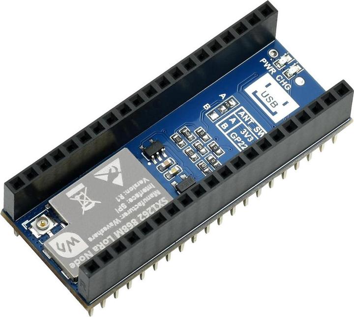Immagine prodotto WaveShare Modulo nodo LoRa Pico per Raspberry Pi Pico SX1262