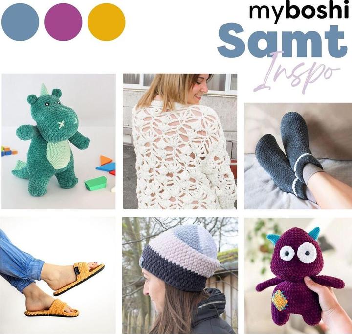 Produktbild Myboshi Wolle Chenille Samt, Bär (100 m)