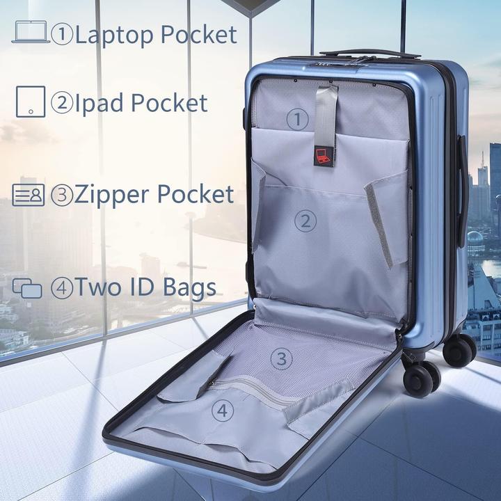 Actual product image TydeCkare Handgepäckkoffer mit Laptoptasche (45 l)