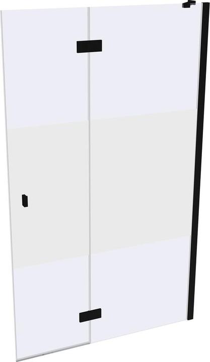 Actual product image Hüppe SolvaPro pivot door partially framed, 4-corner, with fixed segment, right-fixing, width: 1200 (211 cm, 120 cm)