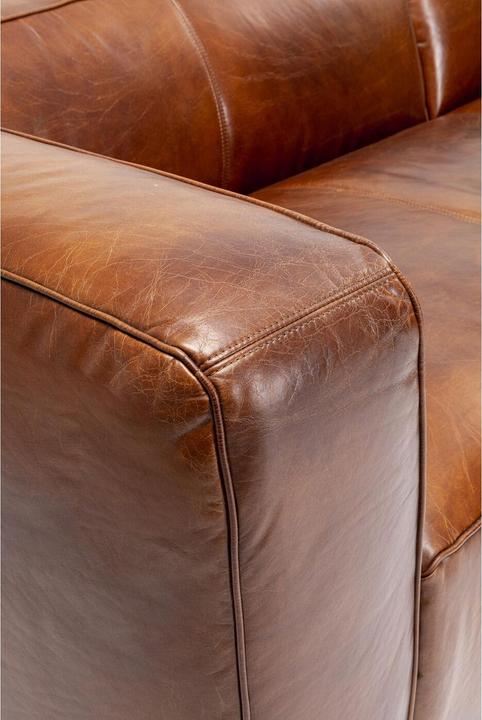 Actual product image Kare Design Corner sofa Cubetto Leather Brown (Corner sofa)