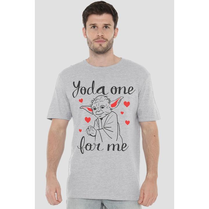 Actual product image Star Wars Mens Yoda One For Me Valentine's Day T-Shirt (XXL)