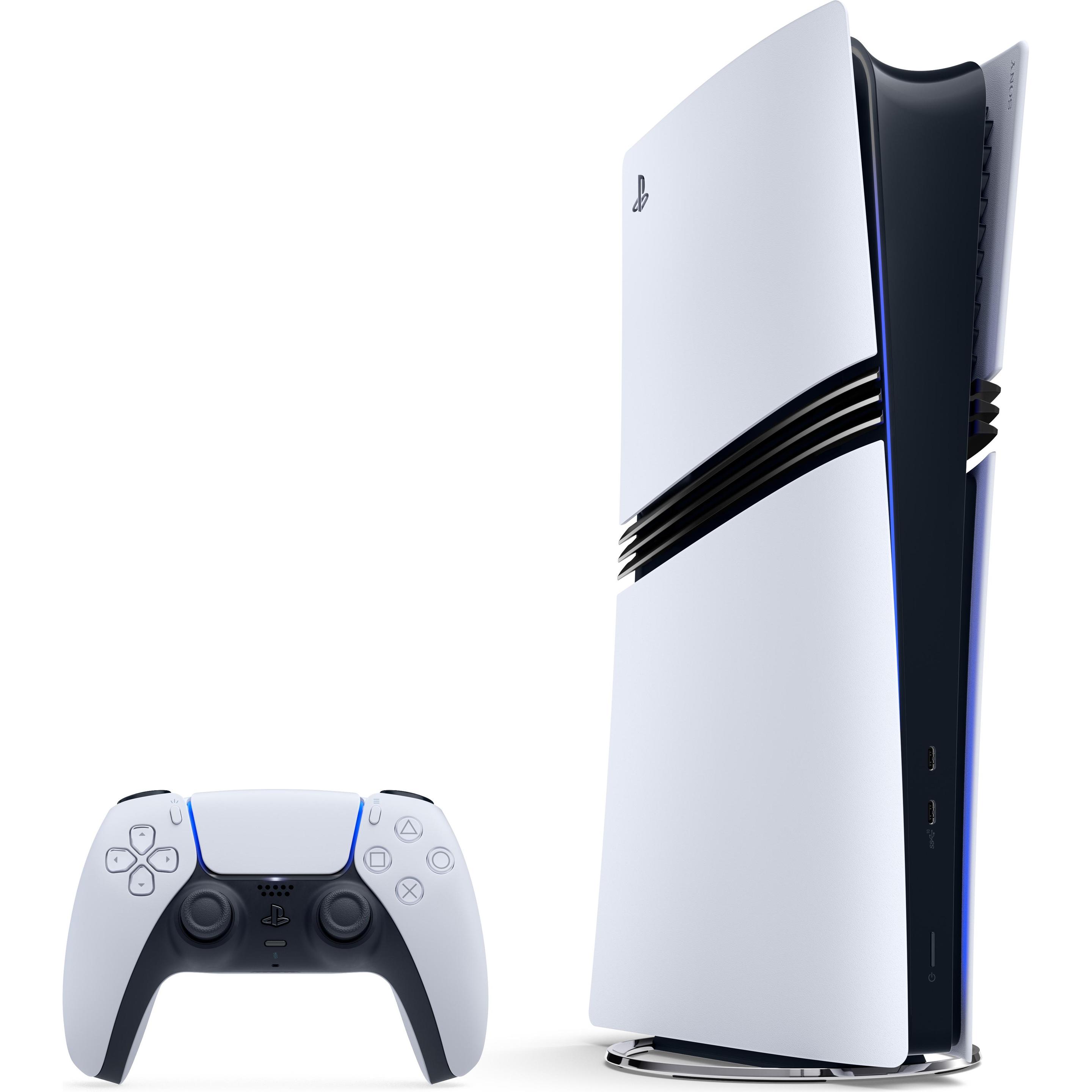 Sony Playstation 5 Pro Digital Edition, Spielkonsole, Weiss, Schwarz