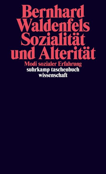 Produktbild Sozialität und Alterität (Deutsch, Bernhard Waldenfels, 2015)