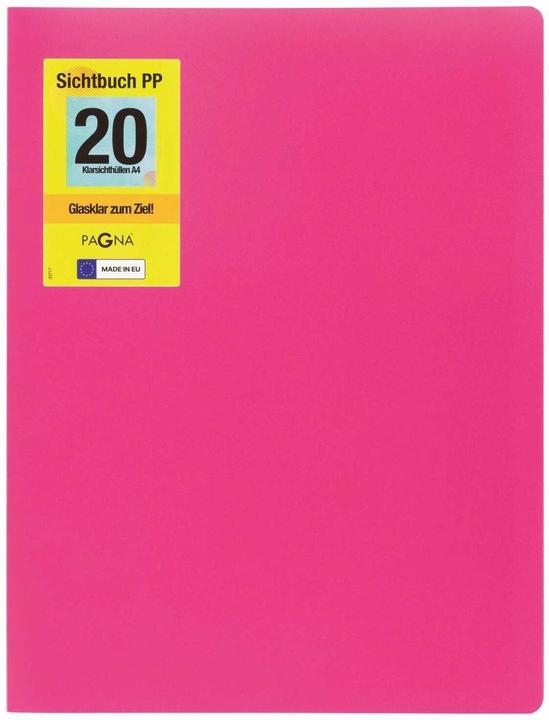 Produktbild Pagna School Sichtbuch DIN A4, 20 Hüllen dunkelrosa (A4, 1x)