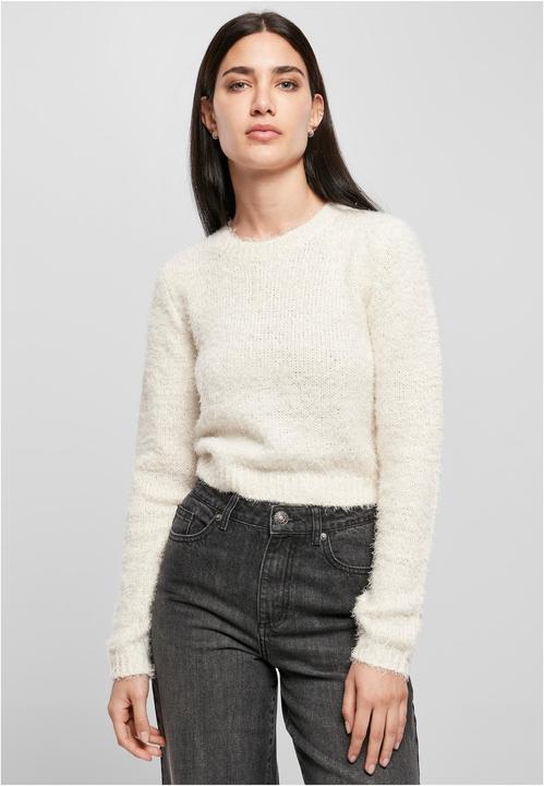 Produktbild Urban Classics Ladies Cropped Feather Sweater (XL)
