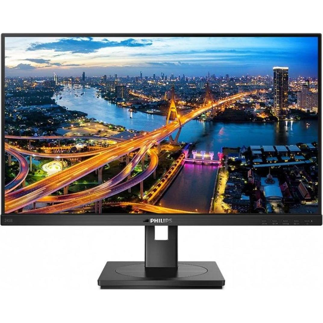 Philips 245B1/00 (2560 x 1440 Pixel, 24"), Monitor, Schwarz