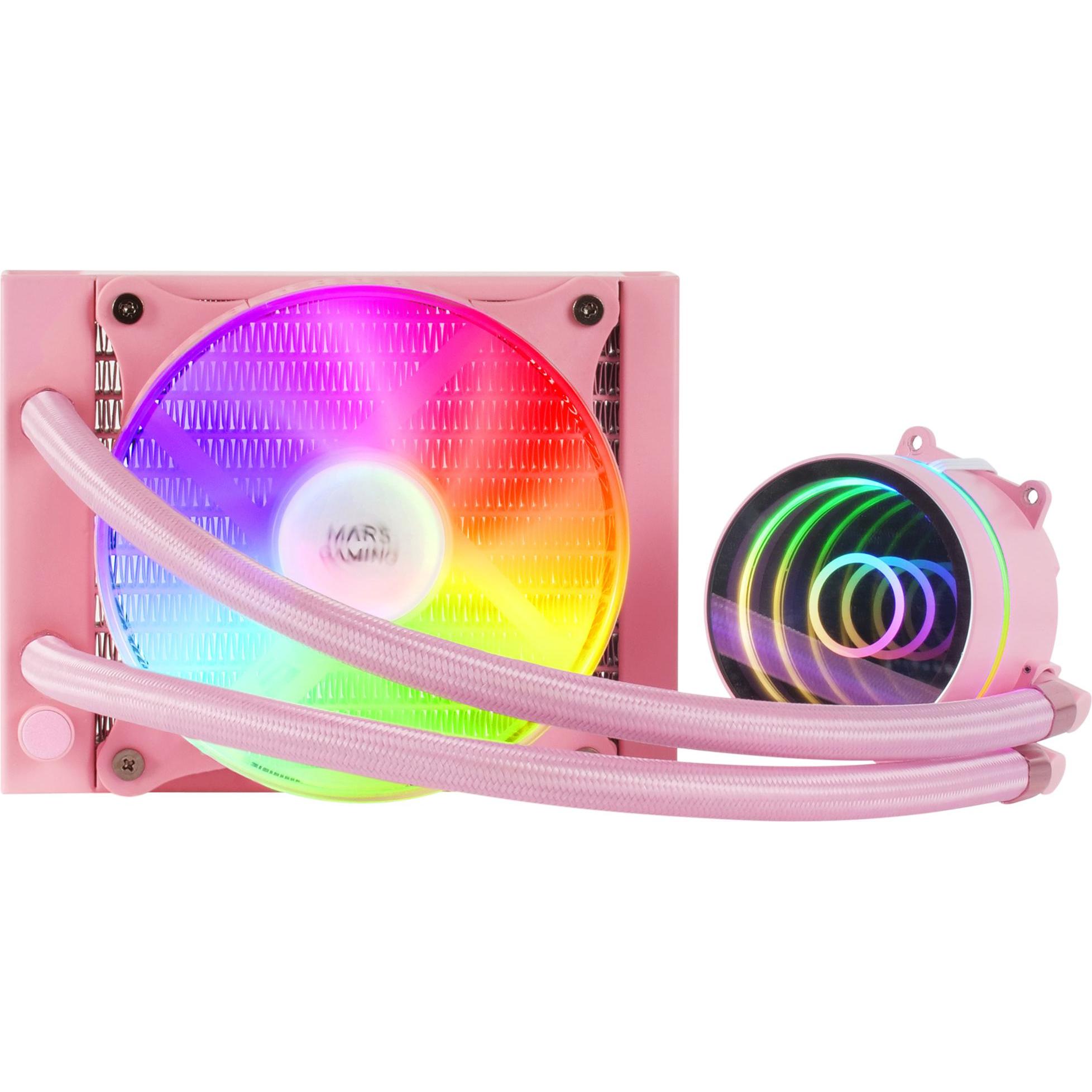 Thumbnail - Mars Gaming Kit Watercooling Aio Ml-One RGB - 120mm (Rose), CPU Wasserkühler, Pink