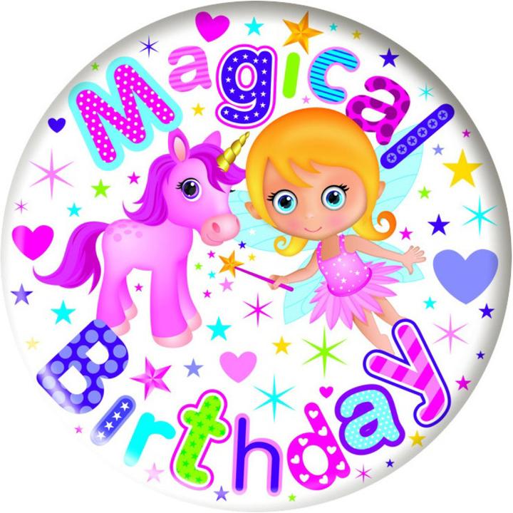 Immagine prodotto Simon Elvin Spille rotonde Compleanno Magico Confezione da 6 pezzi