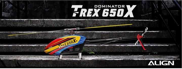 Productafbeelding Align T-Rex 650X Dominator Flybarless Elektrische Helikopter 12S Super Combo