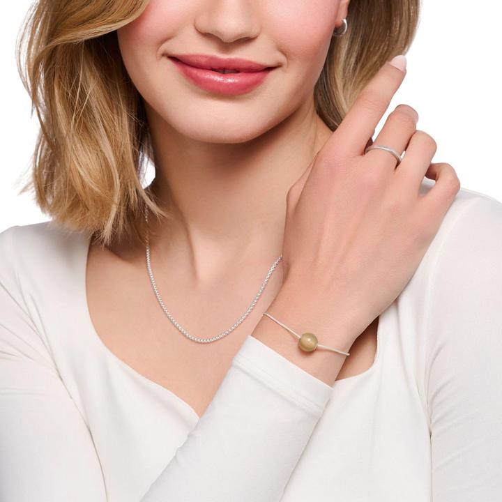 Produktbild Thomas Sabo Karma Secret Armband AventurineGewebe Stoff Silber (100% synthetisches Material)