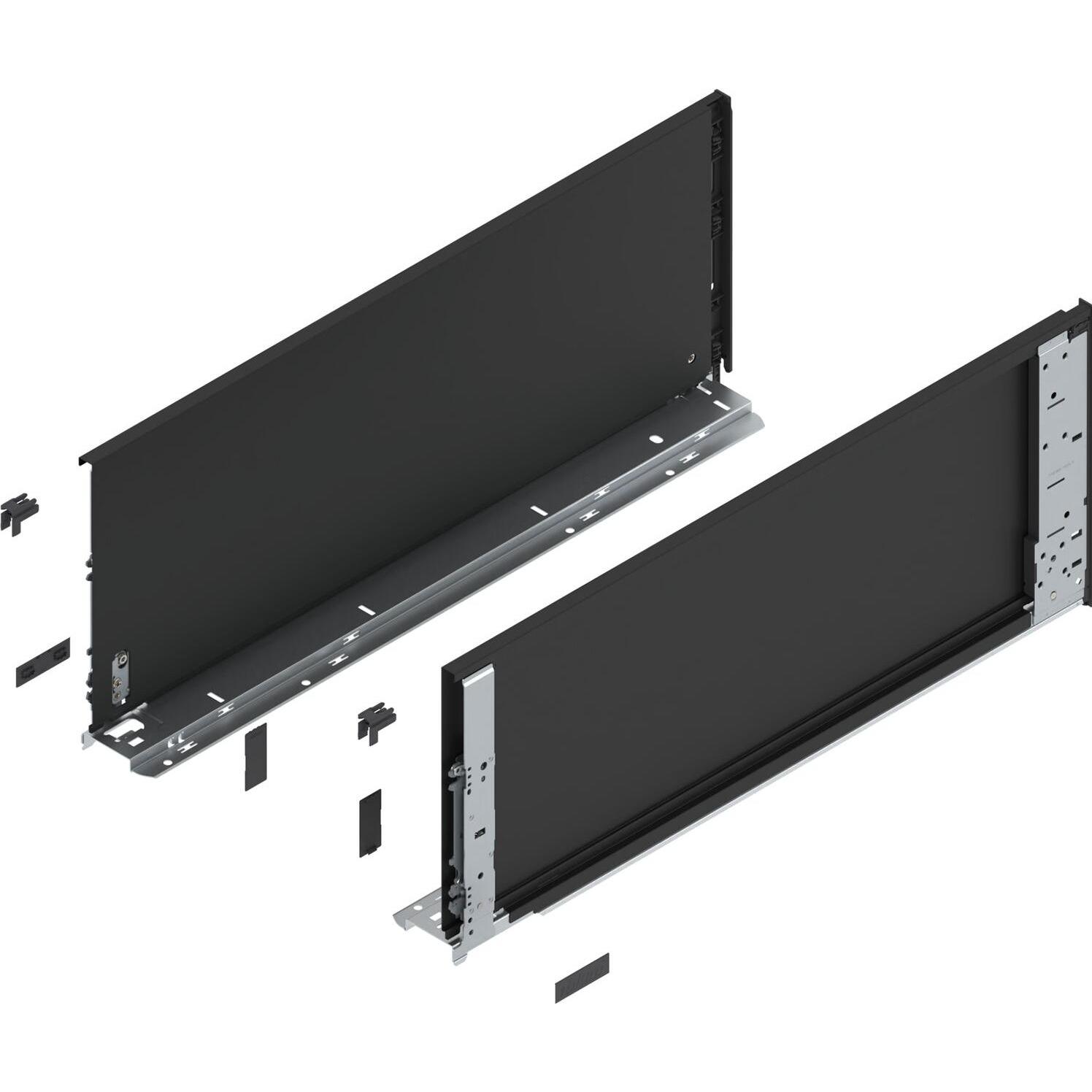 Blum, Schubladenauszüge, LEGRABOX special edition Innenzarge Höhe F, NL 600 mm, Carbonschwarz