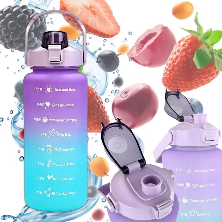 Actual product image Extralink | Motivation bottle | water bottle, 2000 ml, purple-blue, BUT-992 (2 l)