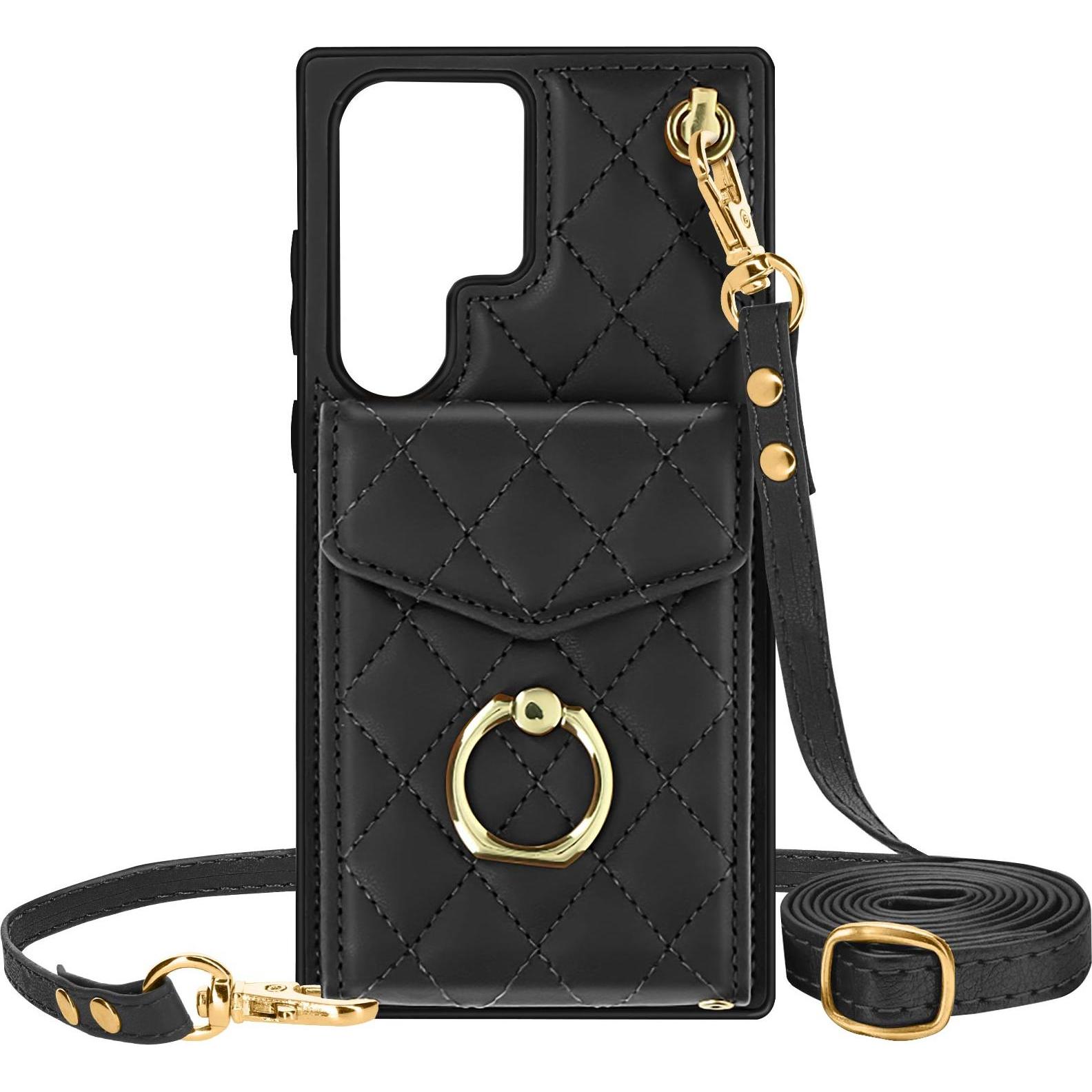 Thumbnail - Avizar Crossbody Series (Samsung Galaxy S23 Ultra), Smartphone Hülle, Schwarz