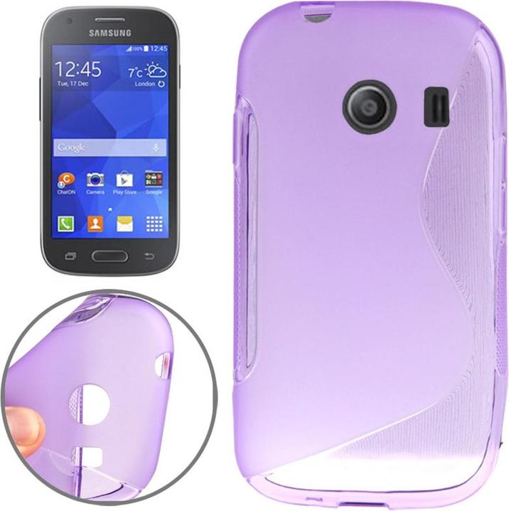 Actual product image König Design Mobile Cover Protective Case for Samsung Galaxy Ace Style (G357) S Curve Purple / Violet (Samsung Galaxy Ace Style)