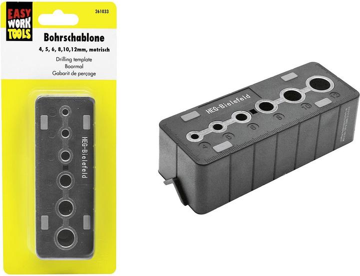 Bohrschablone Für Fliesen & Marmor – Lochfinder Bis 300 Mm, Mit Vorlagen Für 25-60 Mm