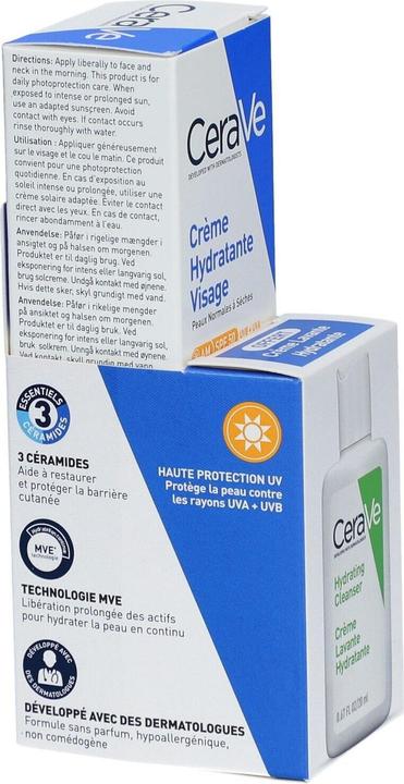 Image du produit CeraVe Spf 50 Moisturising Set For Normal To Dry Skin (Kit de soins du visage)