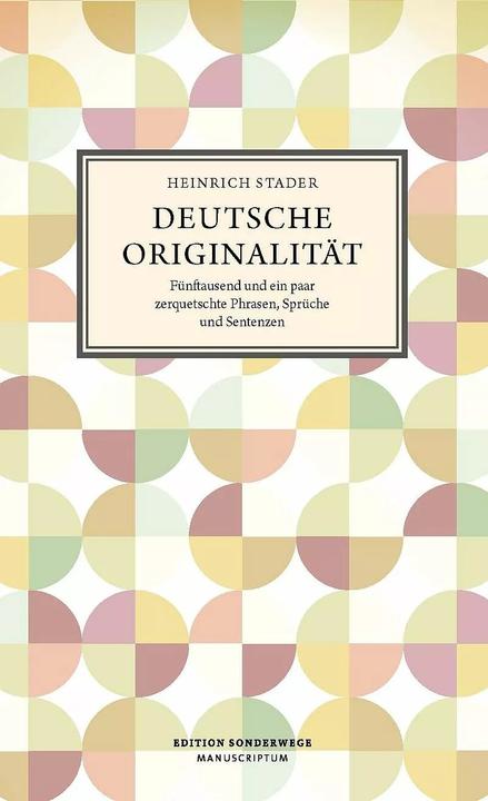 Produktbild Deutsche Originalität (Deutsch, Heinrich Stader, 2023)
