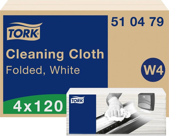 Productafbeelding Tork Reinigingsdoekjes W4l, 4 x 120 doekjes (120 Pcs.)