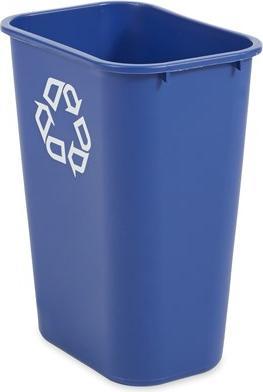 Actual product image Rubbermaid Waste bin, 39 litres, rectangular, PE, blue (39 l)