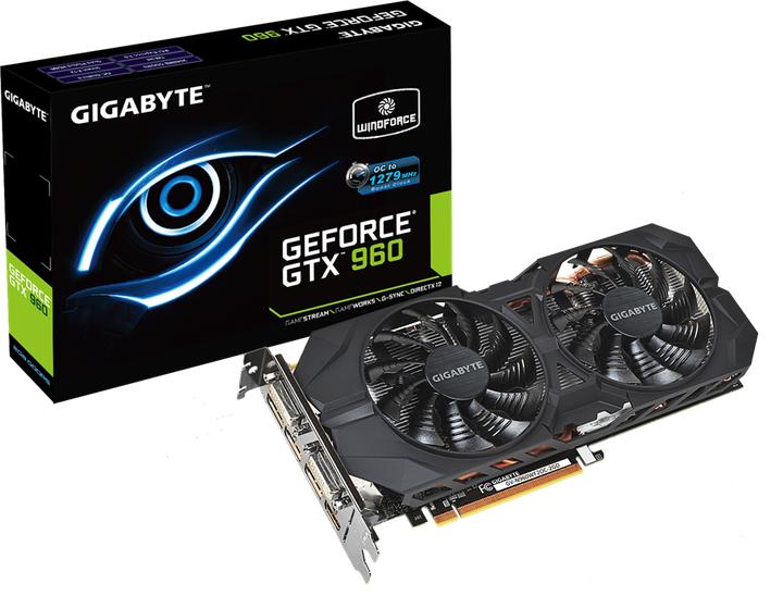 Actual product image Gigabyte GTX 960 OC Windforce 2x (2 GB, GDDR5)